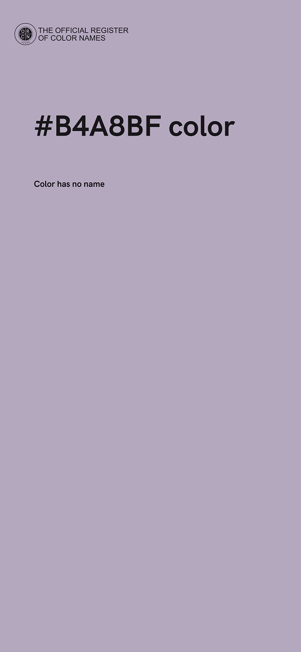 #B4A8BF color image