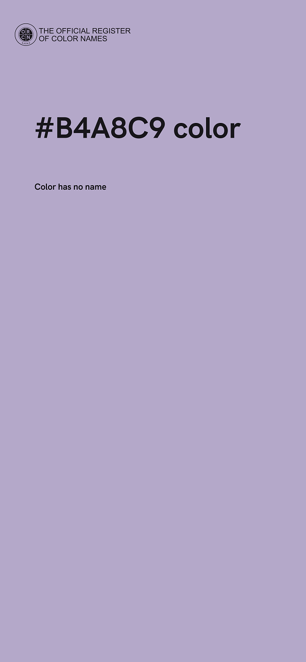 #B4A8C9 color image