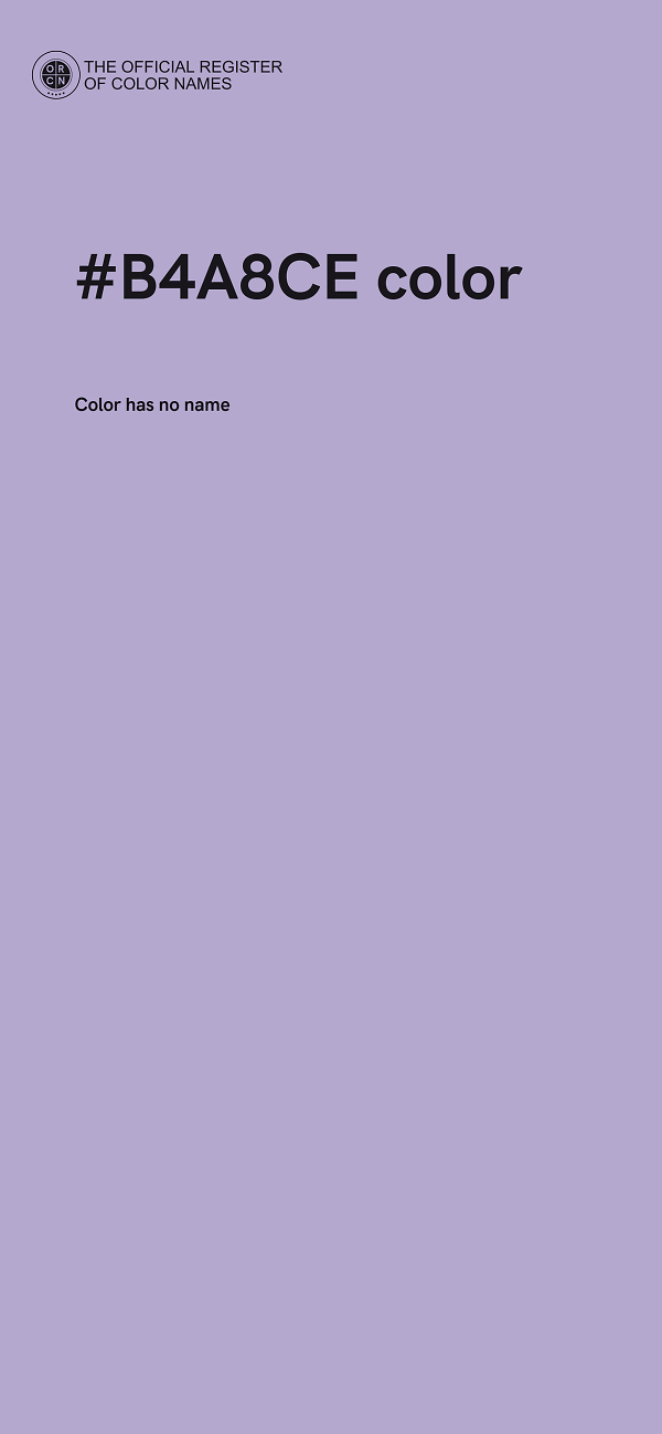 #B4A8CE color image