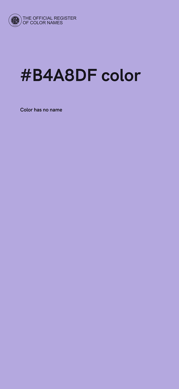 #B4A8DF color image