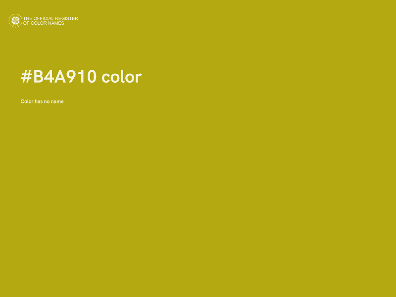 #B4A910 color image