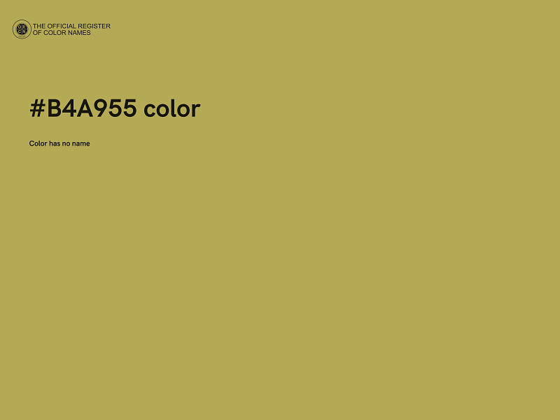 #B4A955 color image