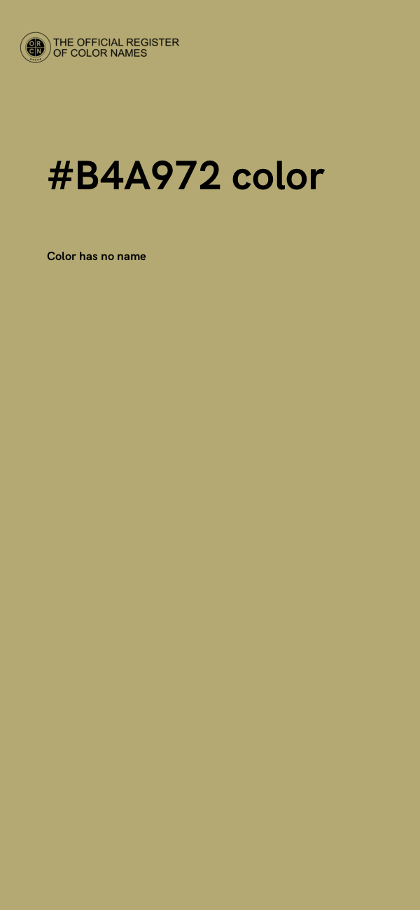 #B4A972 color image