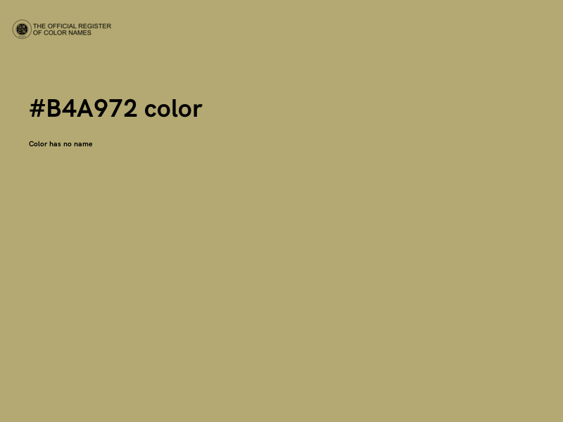 #B4A972 color image