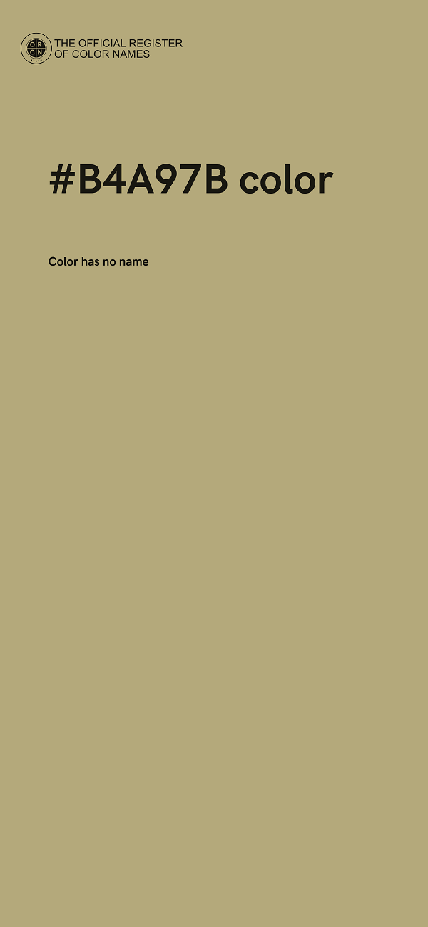 #B4A97B color image