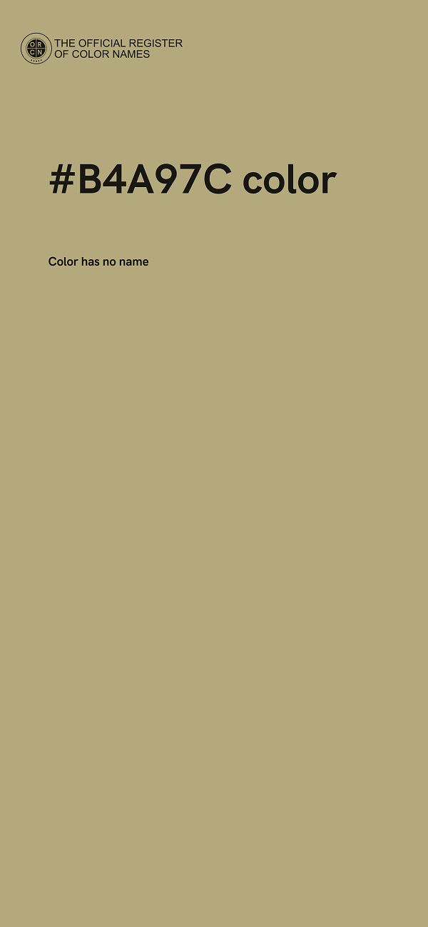 #B4A97C color image