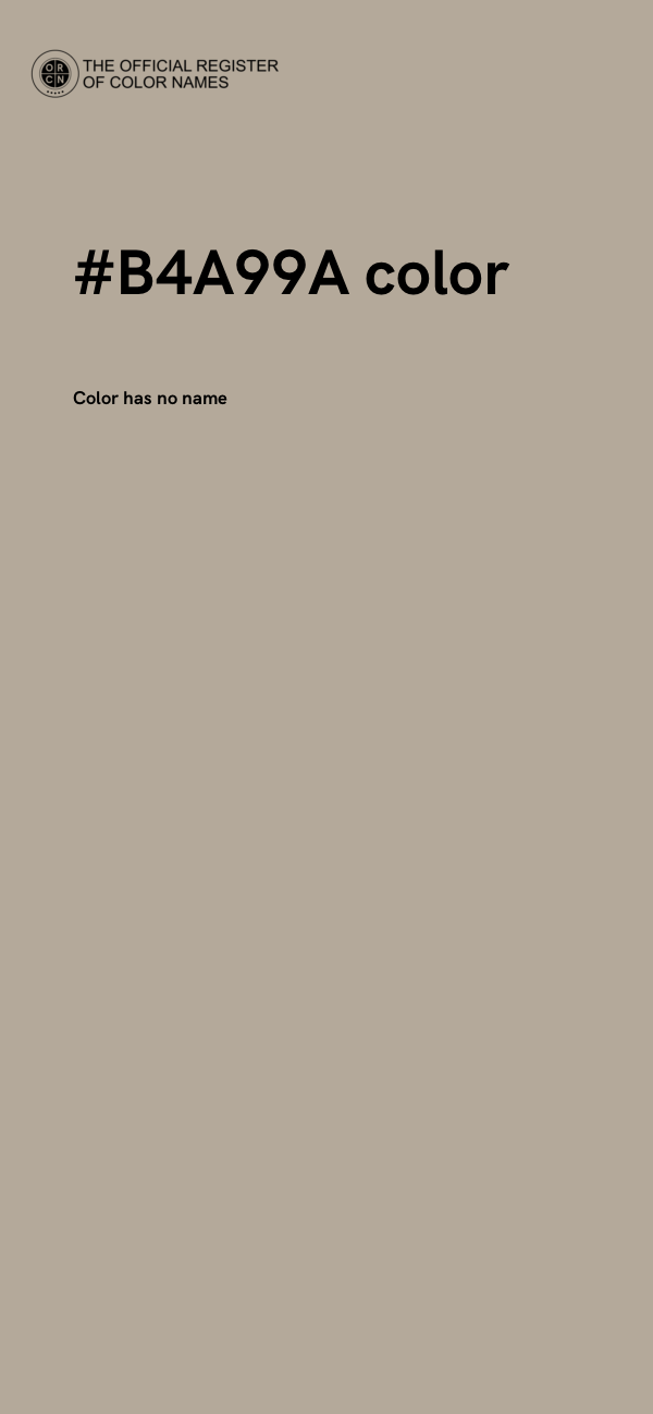 #B4A99A color image
