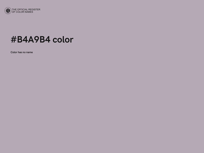 #B4A9B4 color image