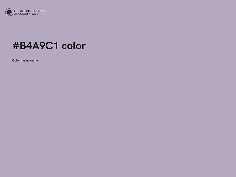 #B4A9C1 color image
