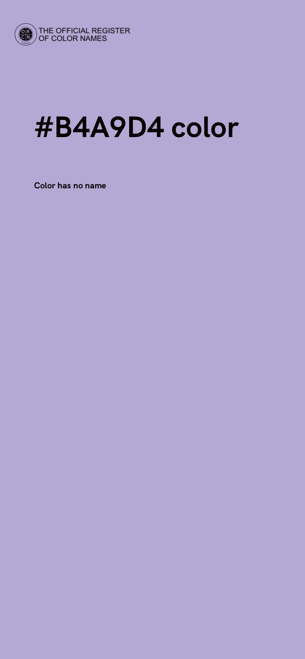 #B4A9D4 color image