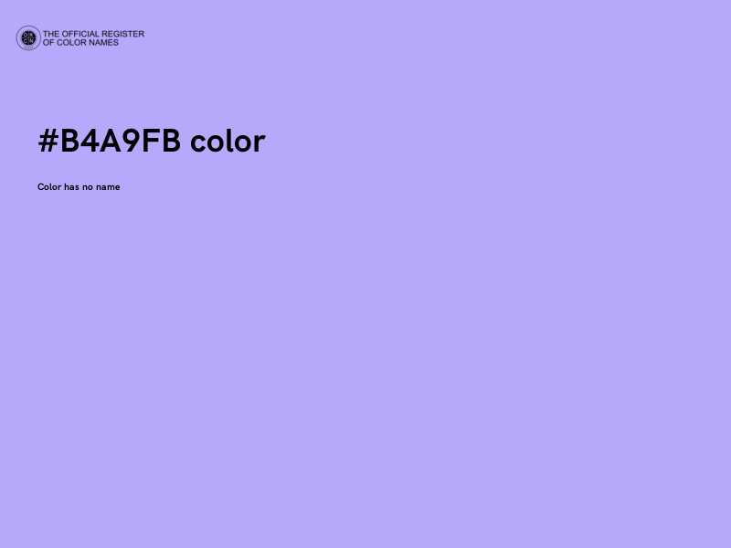 #B4A9FB color image