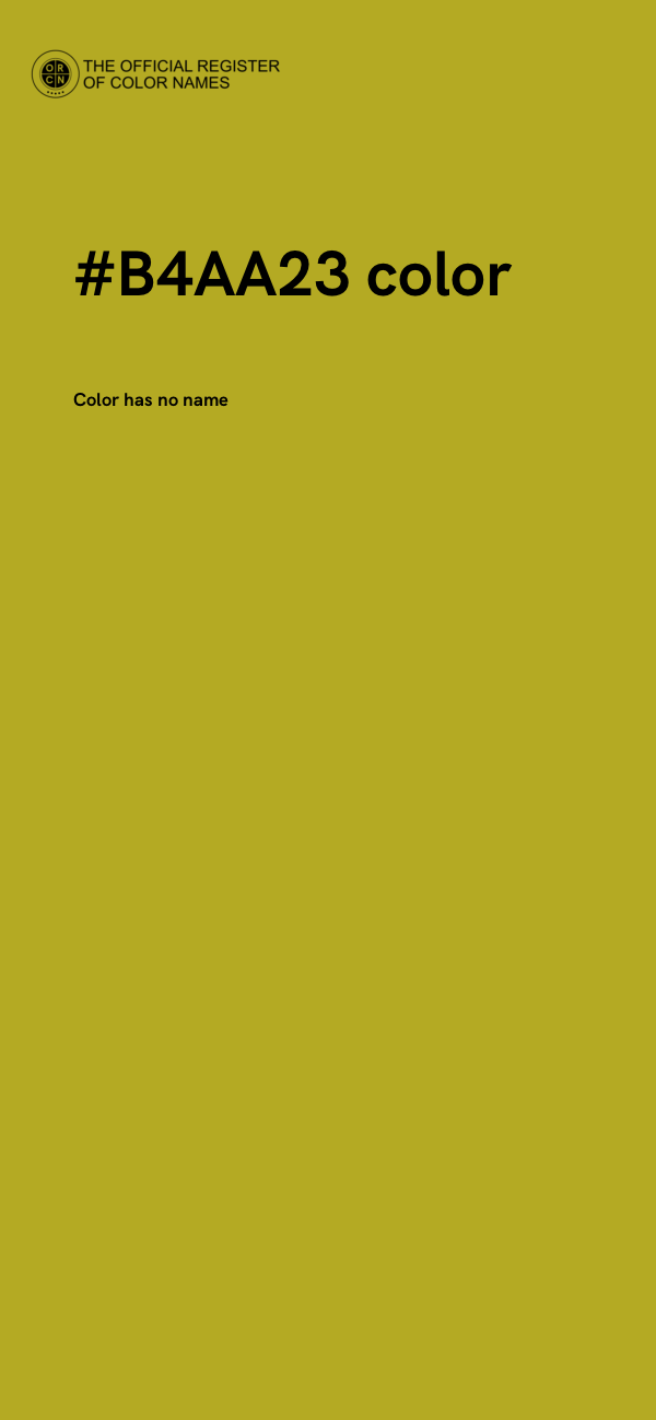 #B4AA23 color image