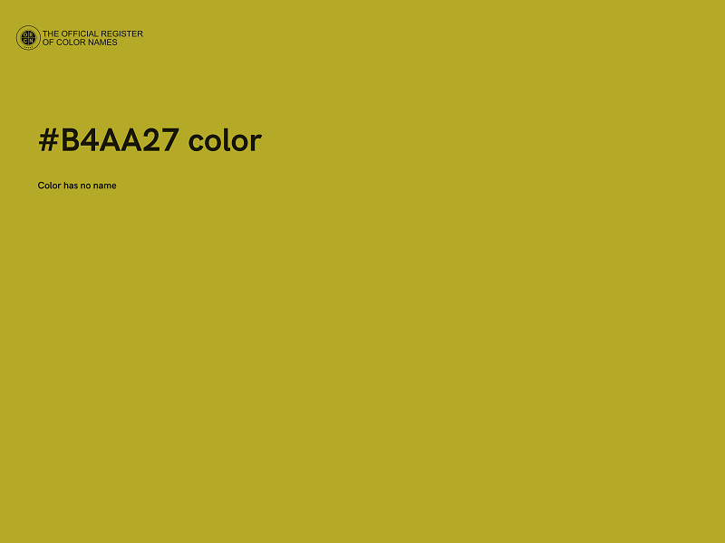#B4AA27 color image