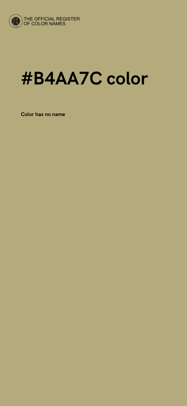 #B4AA7C color image