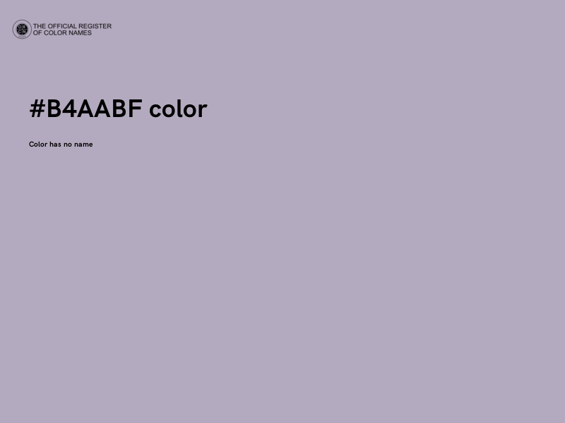 #B4AABF color image