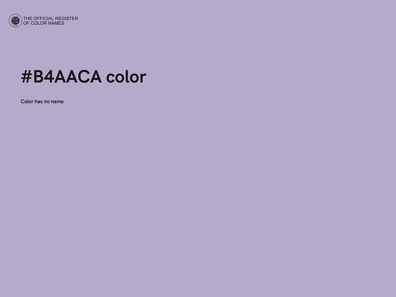 #B4AACA color image