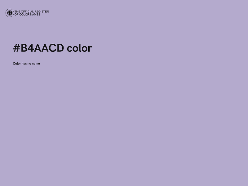 #B4AACD color image