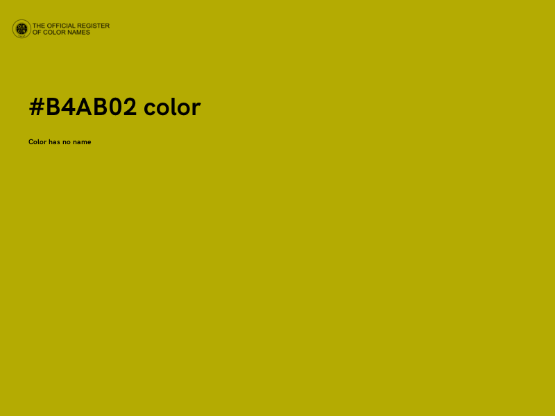 #B4AB02 color image