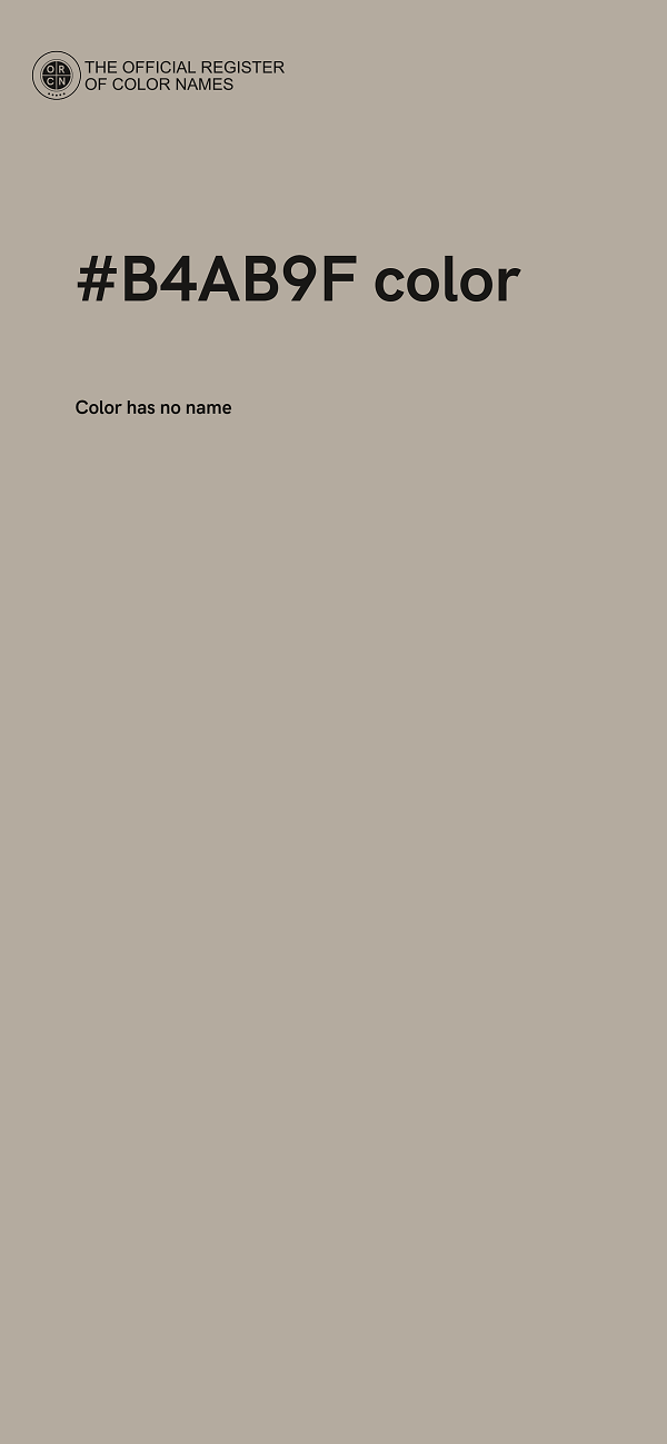 #B4AB9F color image