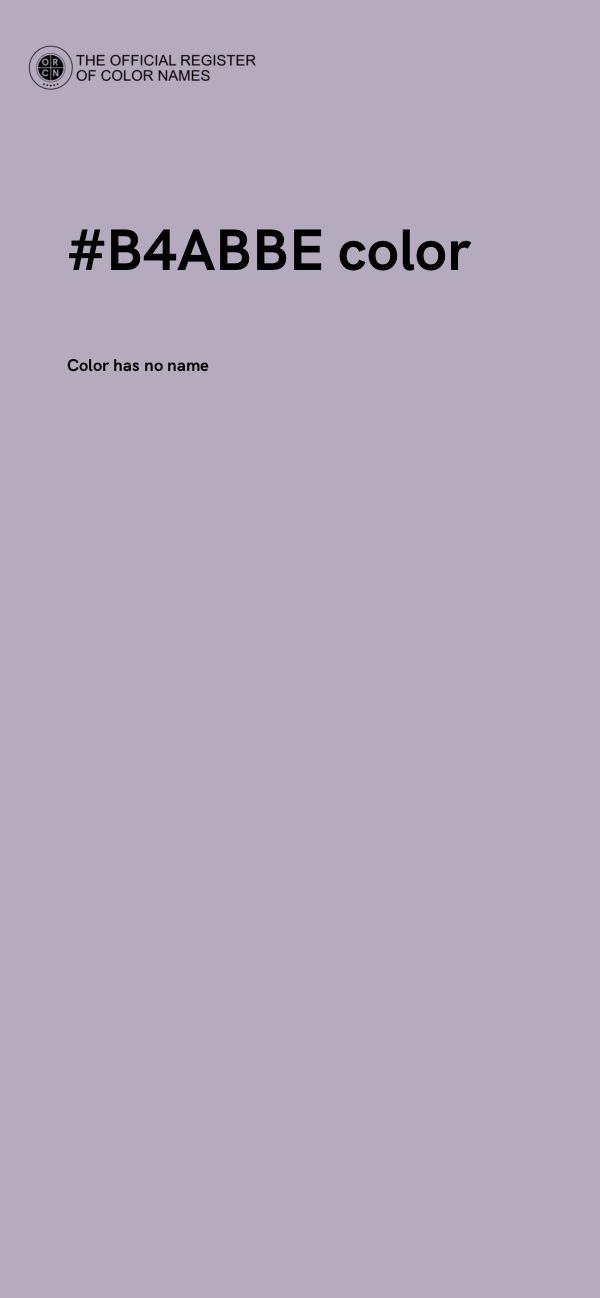 #B4ABBE color image