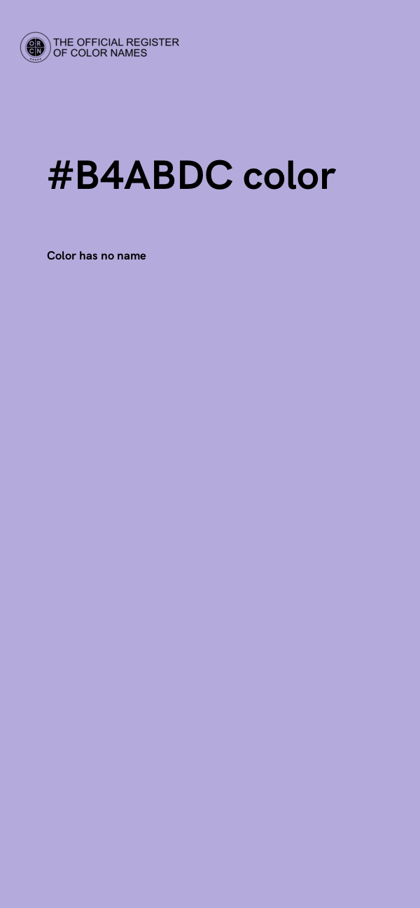 #B4ABDC color image