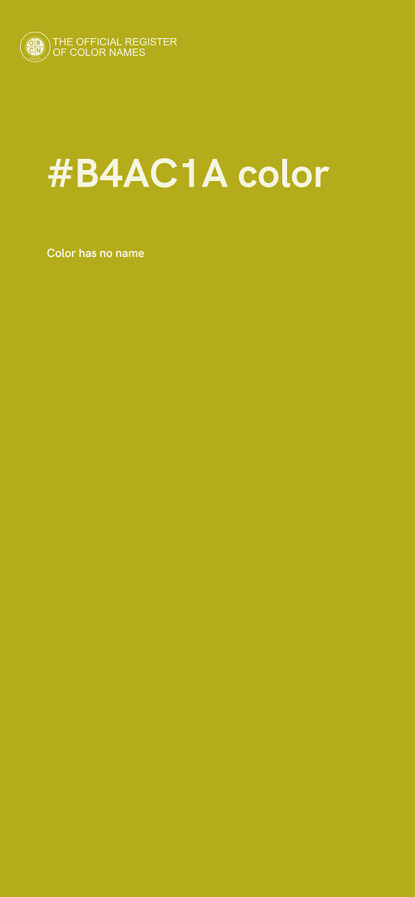 #B4AC1A color image