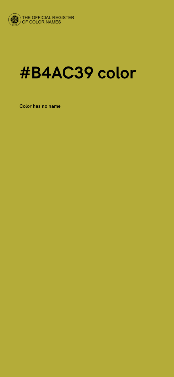 #B4AC39 color image