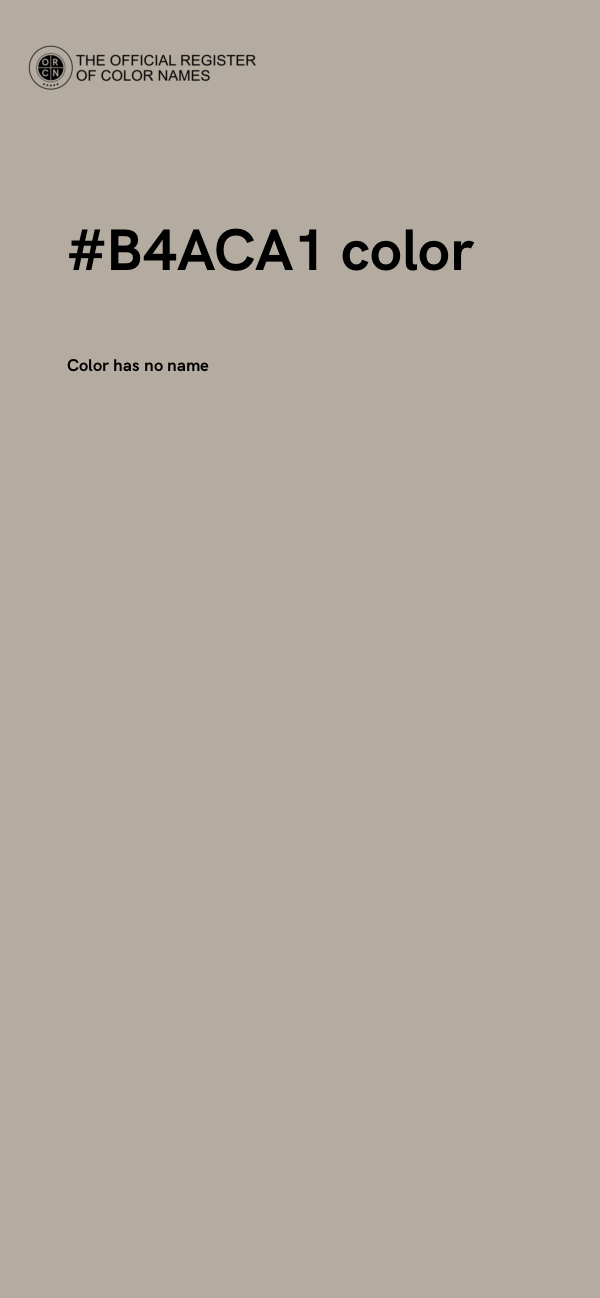 #B4ACA1 color image