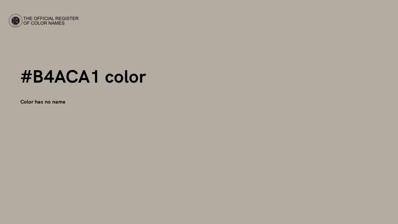 #B4ACA1 color image