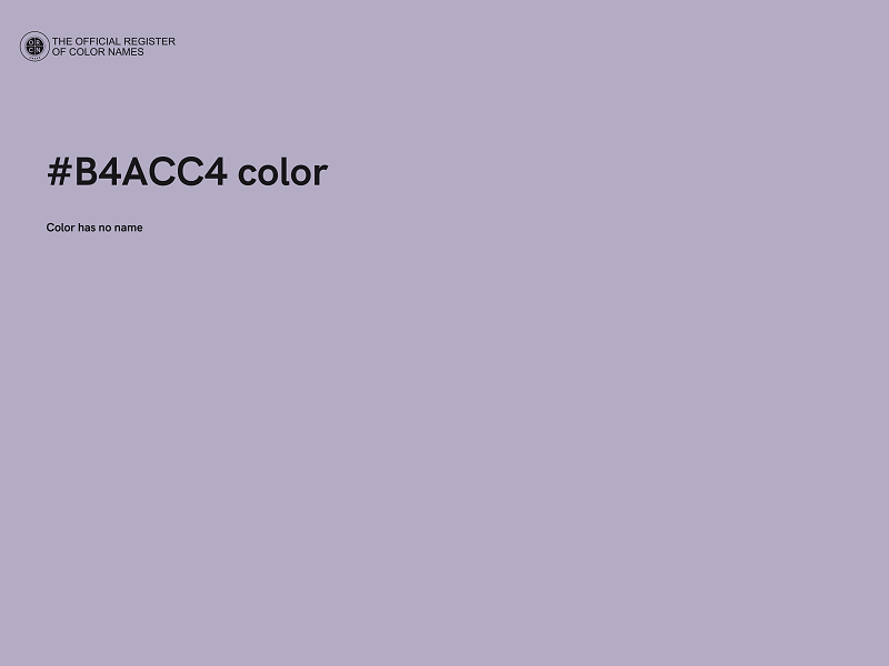 #B4ACC4 color image