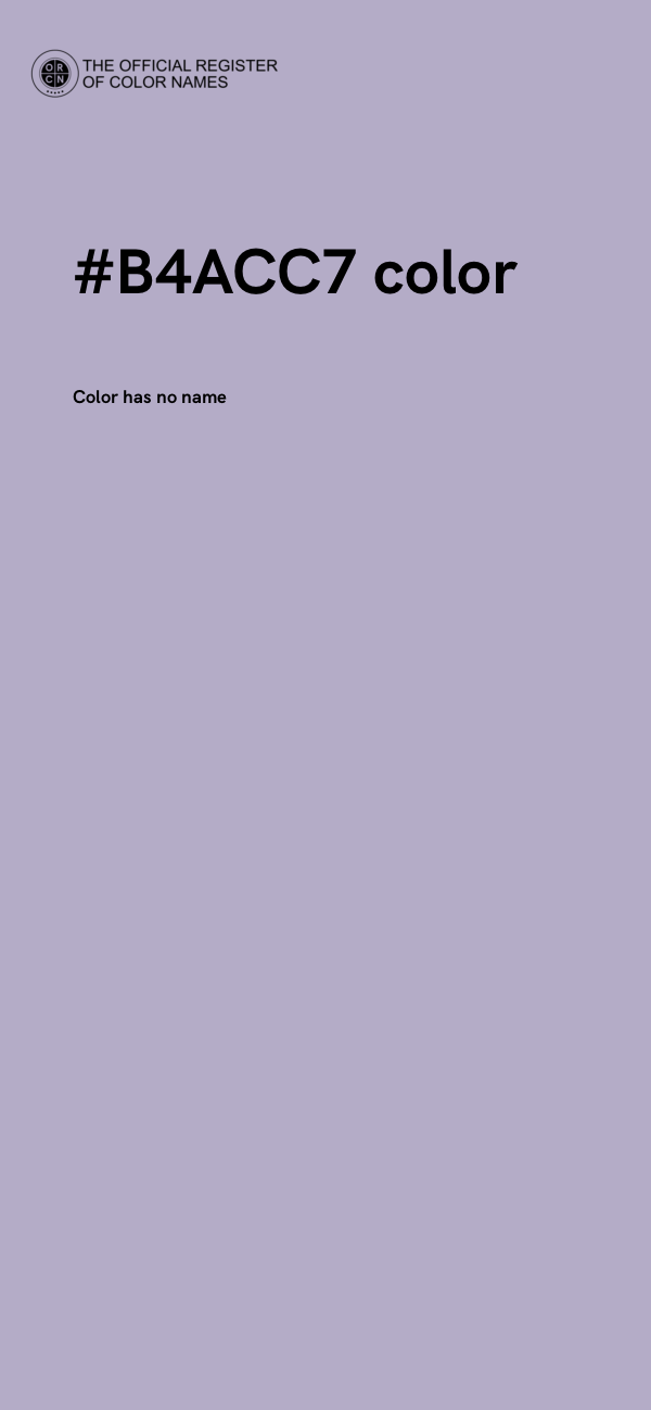 #B4ACC7 color image