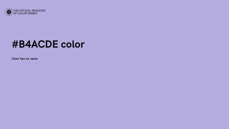 #B4ACDE color image