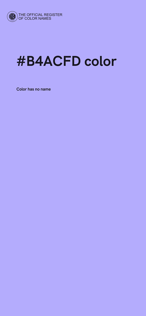#B4ACFD color image