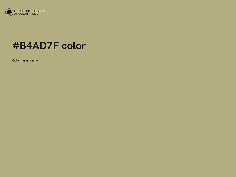 #B4AD7F color image