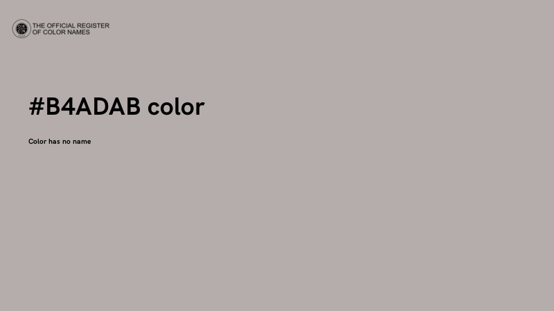 #B4ADAB color image