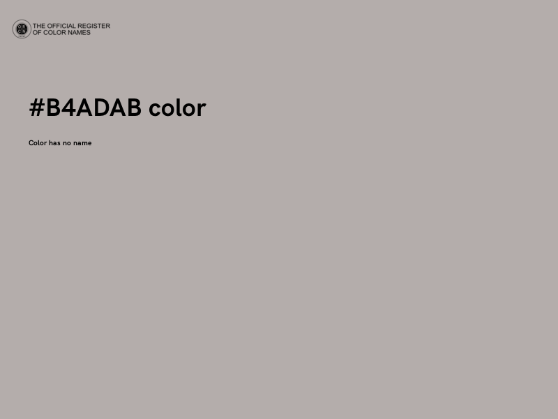 #B4ADAB color image