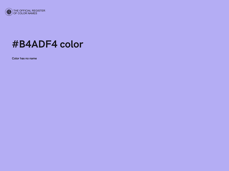 #B4ADF4 color image