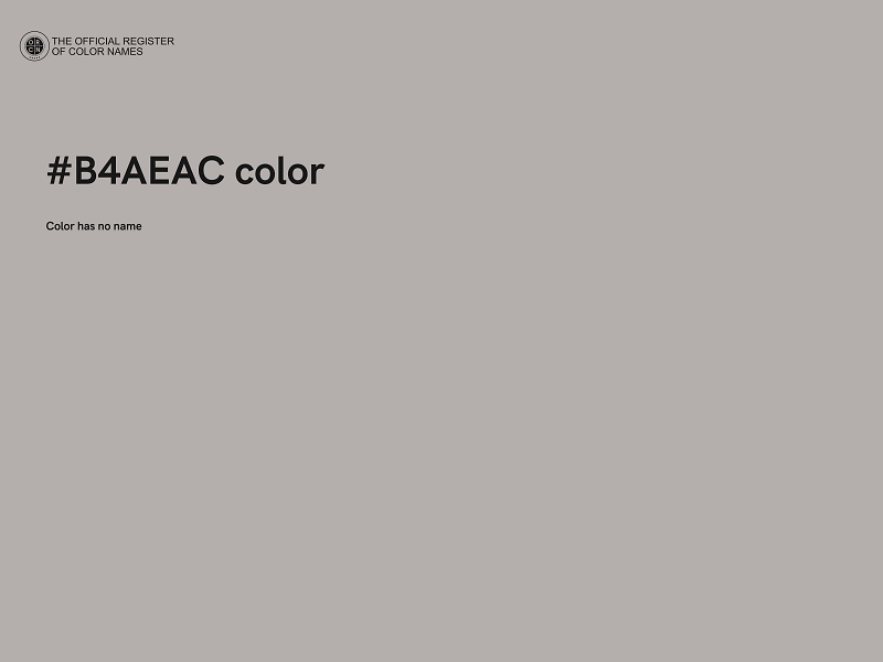 #B4AEAC color image