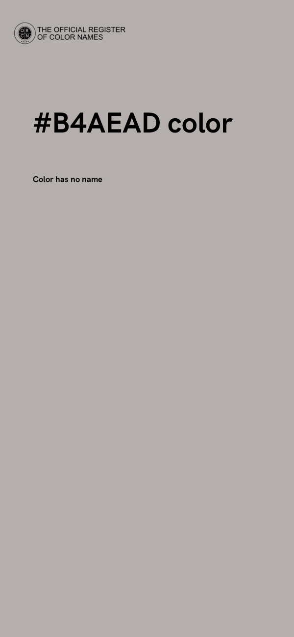 #B4AEAD color image