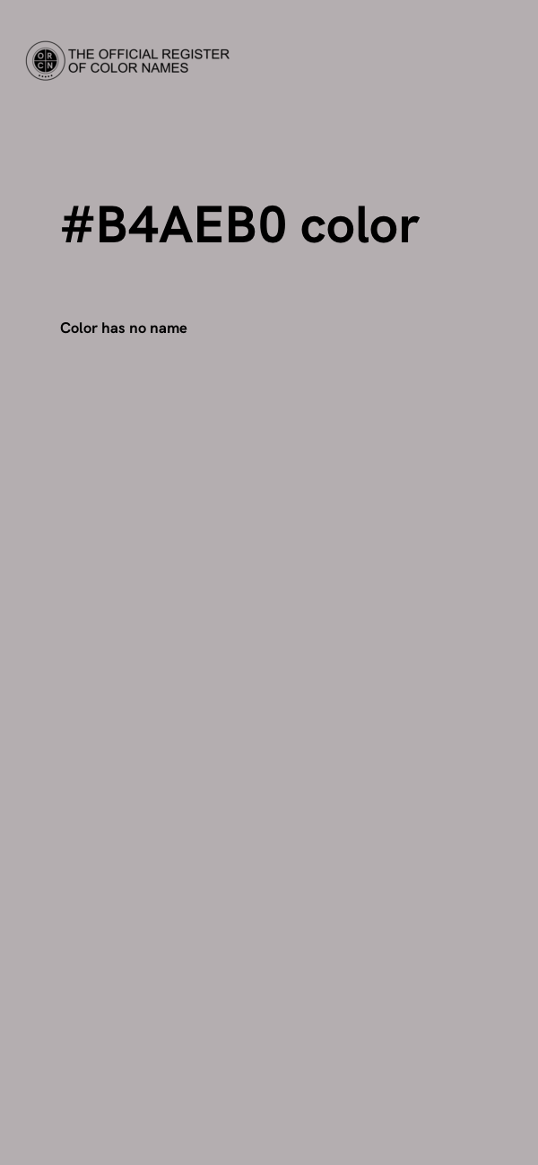 #B4AEB0 color image