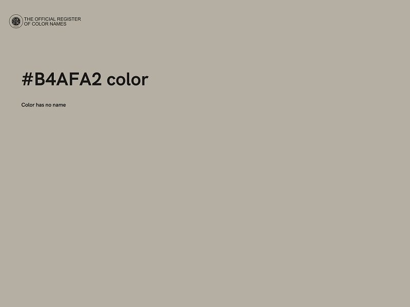 #B4AFA2 color image