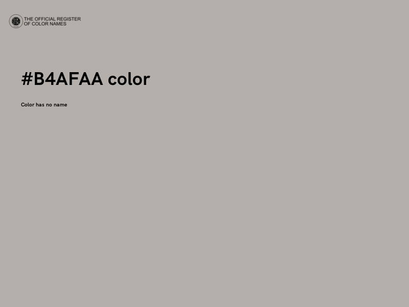 #B4AFAA color image