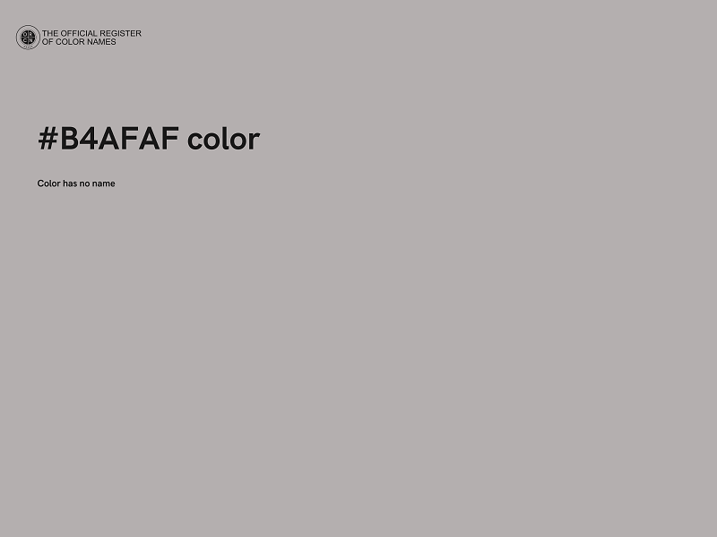 #B4AFAF color image