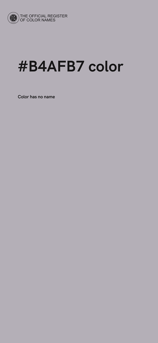 #B4AFB7 color image