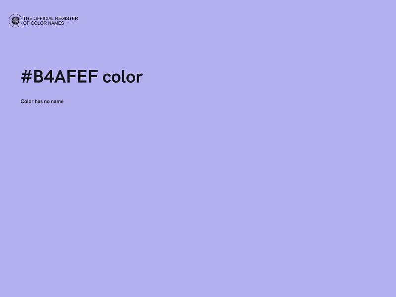 #B4AFEF color image