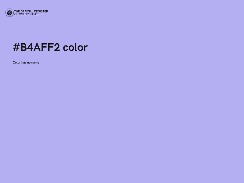 #B4AFF2 color image