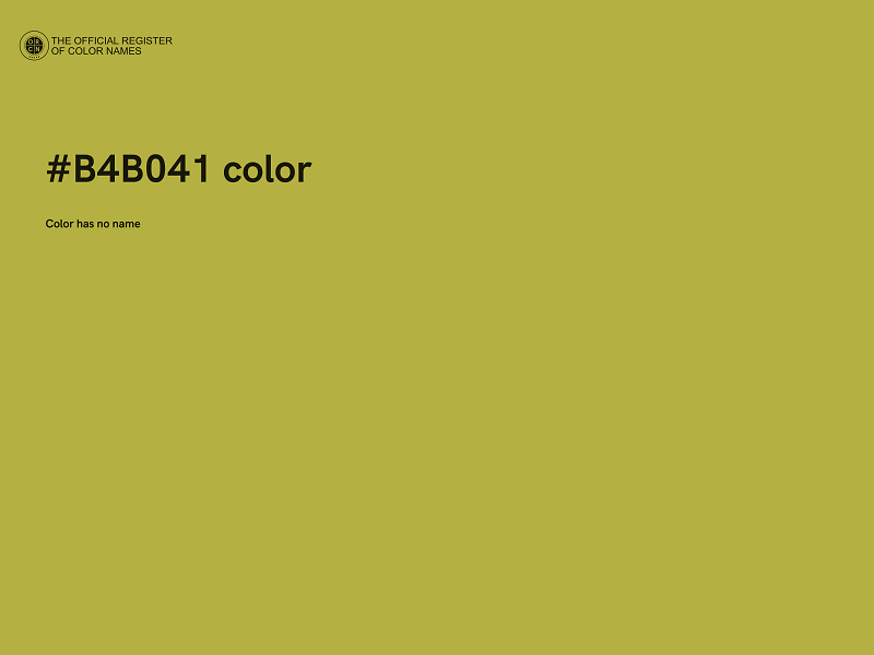 #B4B041 color image