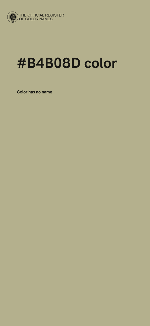 #B4B08D color image