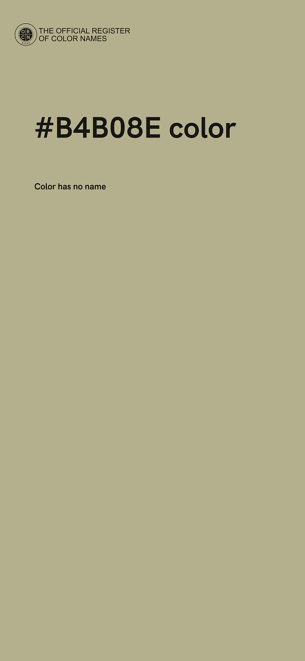 #B4B08E color image