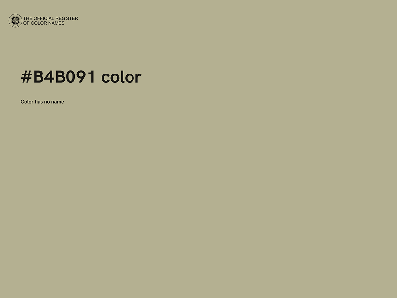 #B4B091 color image